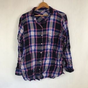 Old Navy plaid top.